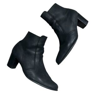 Arche Nubuck Leather Heeled Ankle Boots Size 37 EU 6.5 US